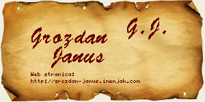 Grozdan Janus vizit kartica